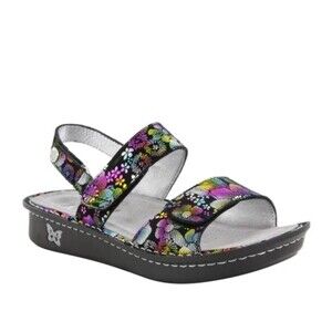 Alegria Verona Liberty Love Rainbow Slingback 39 / 9-9.5 Multi Floral Sandals